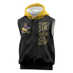 Personalized Buffalo Soldiers Sleeveless Zip Hoodie We Can We Will Ready and Forward