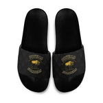 Buffalo Soldiers Slide Sandals We Can We Will Ready and Forward