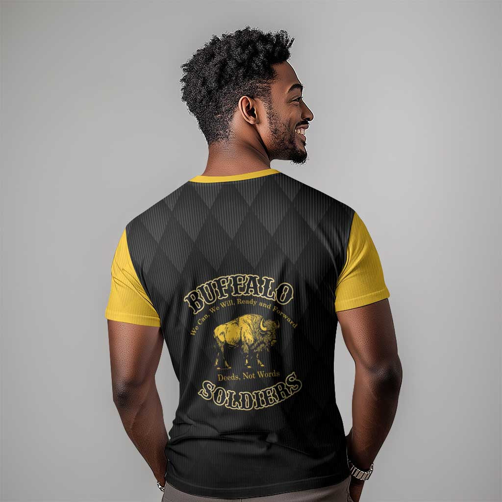 Personalized Buffalo Soldiers T shirt We Can We Will Ready and Forward