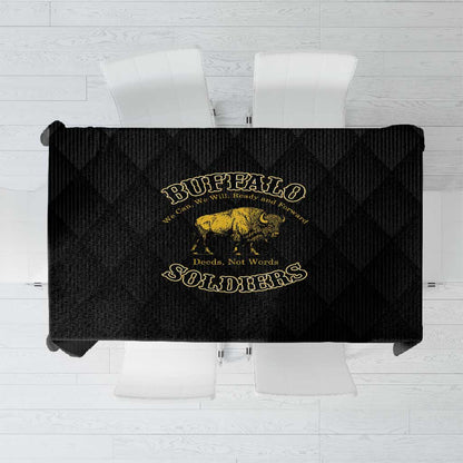 Buffalo Soldiers Tablecloth We Can We Will Ready and Forward