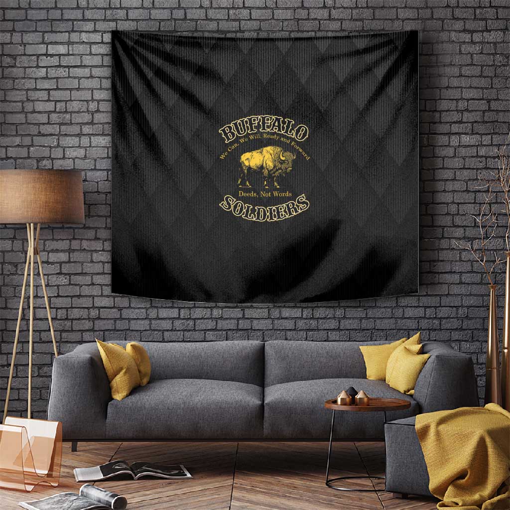 Buffalo Soldiers Tapestry We Can We Will Ready and Forward