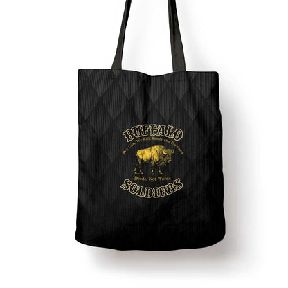 Buffalo Soldiers Tote Bag We Can We Will Ready and Forward