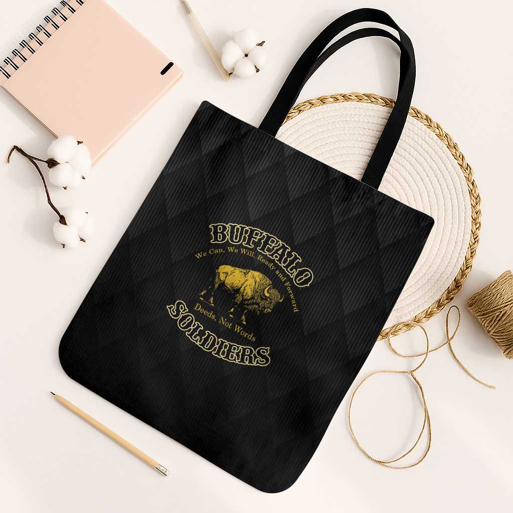Buffalo Soldiers Tote Bag We Can We Will Ready and Forward
