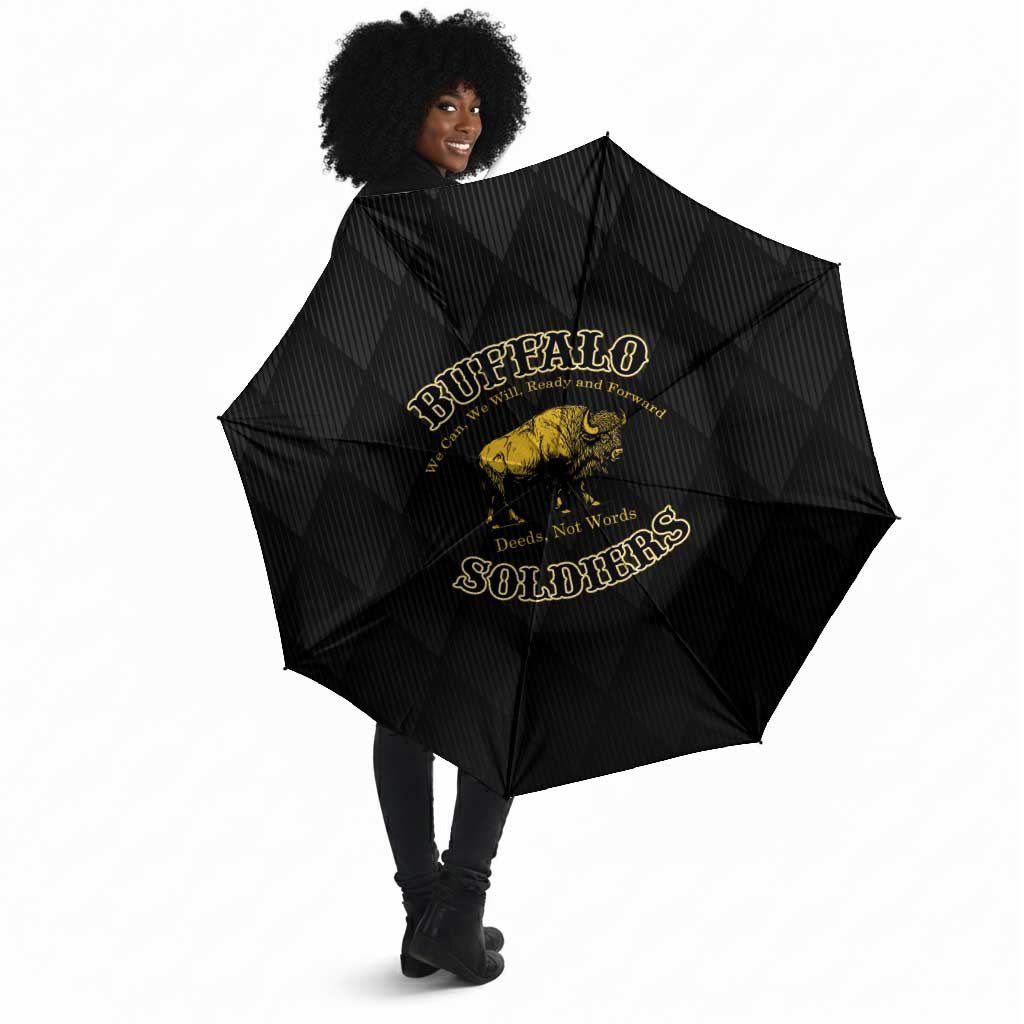 Buffalo Soldiers Umbrella We Can We Will Ready and Forward