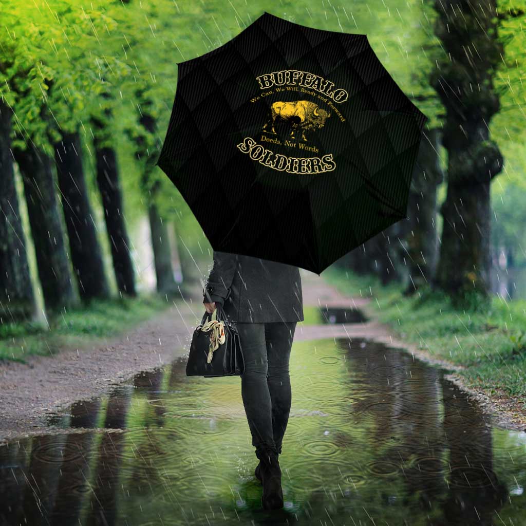 Buffalo Soldiers Umbrella We Can We Will Ready and Forward