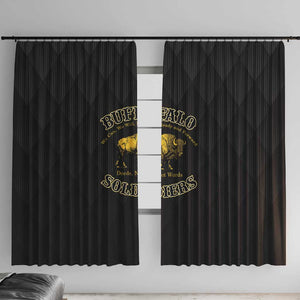 Buffalo Soldiers Window Curtain We Can We Will Ready and Forward