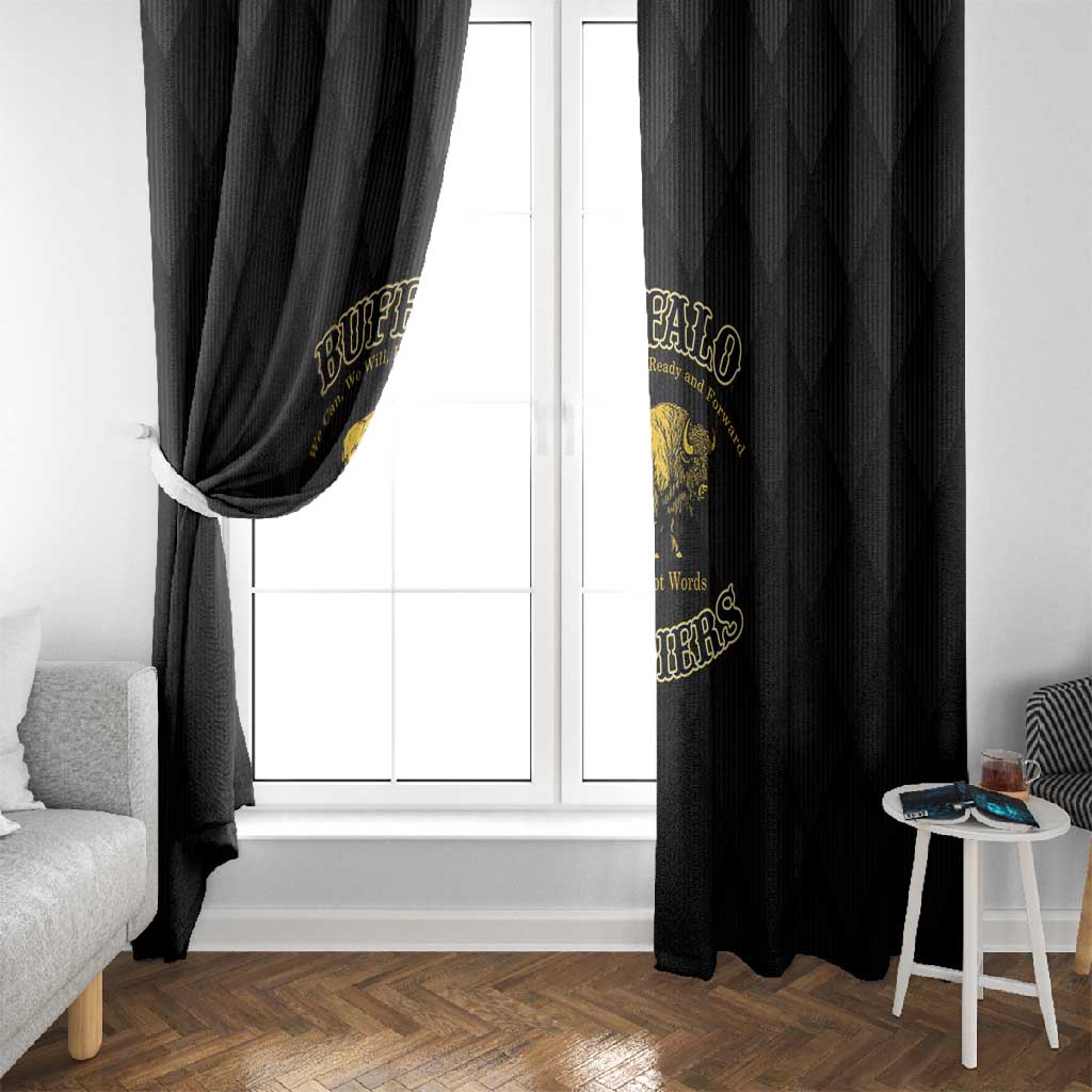 Buffalo Soldiers Window Curtain We Can We Will Ready and Forward