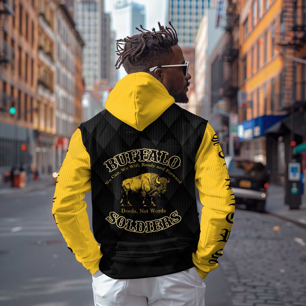 Personalized Buffalo Soldiers Zip Hoodie We Can We Will Ready and Forward