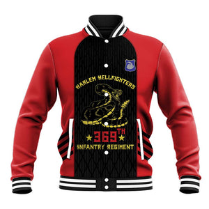 Personalized Harlem Hellfighters Baseball Jacket 369th Infantry Regiment Legacy