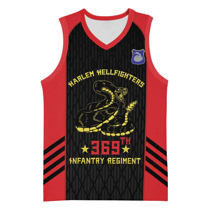 Personalized Harlem Hellfighters Basketball Jersey 369th Infantry Regiment Legacy