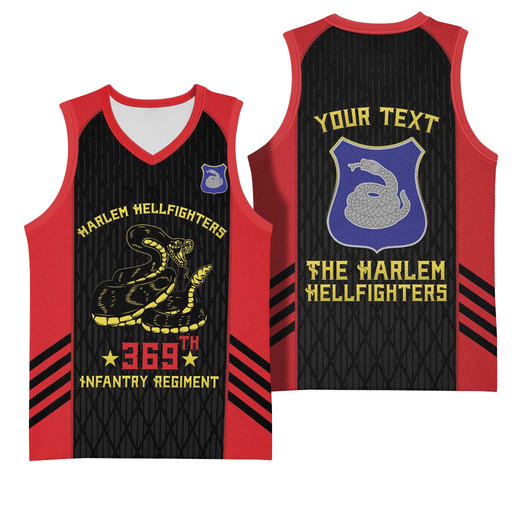 Personalized Harlem Hellfighters Basketball Jersey 369th Infantry Regiment Legacy