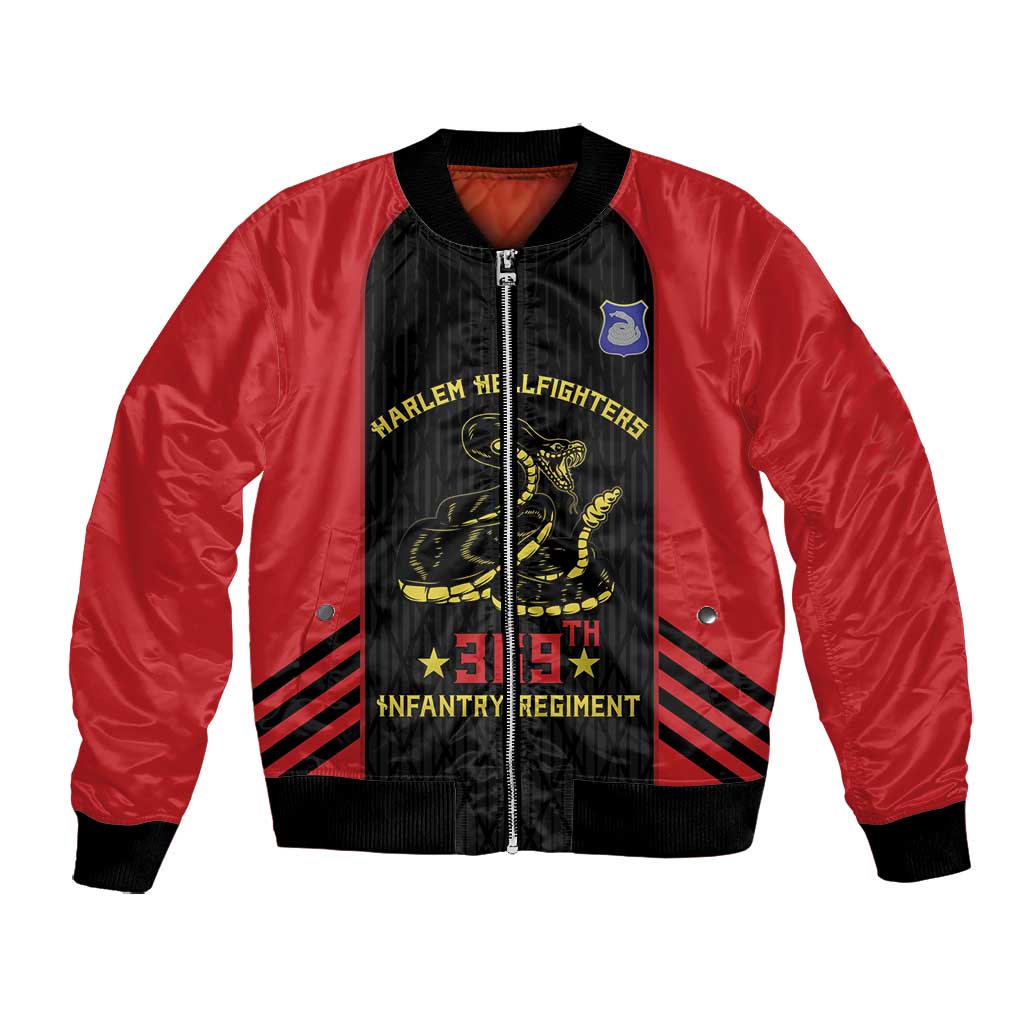 Personalized Harlem Hellfighters Bomber Jacket 369th Infantry Regiment Legacy