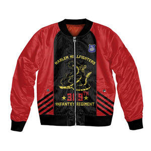 Personalized Harlem Hellfighters Bomber Jacket 369th Infantry Regiment Legacy