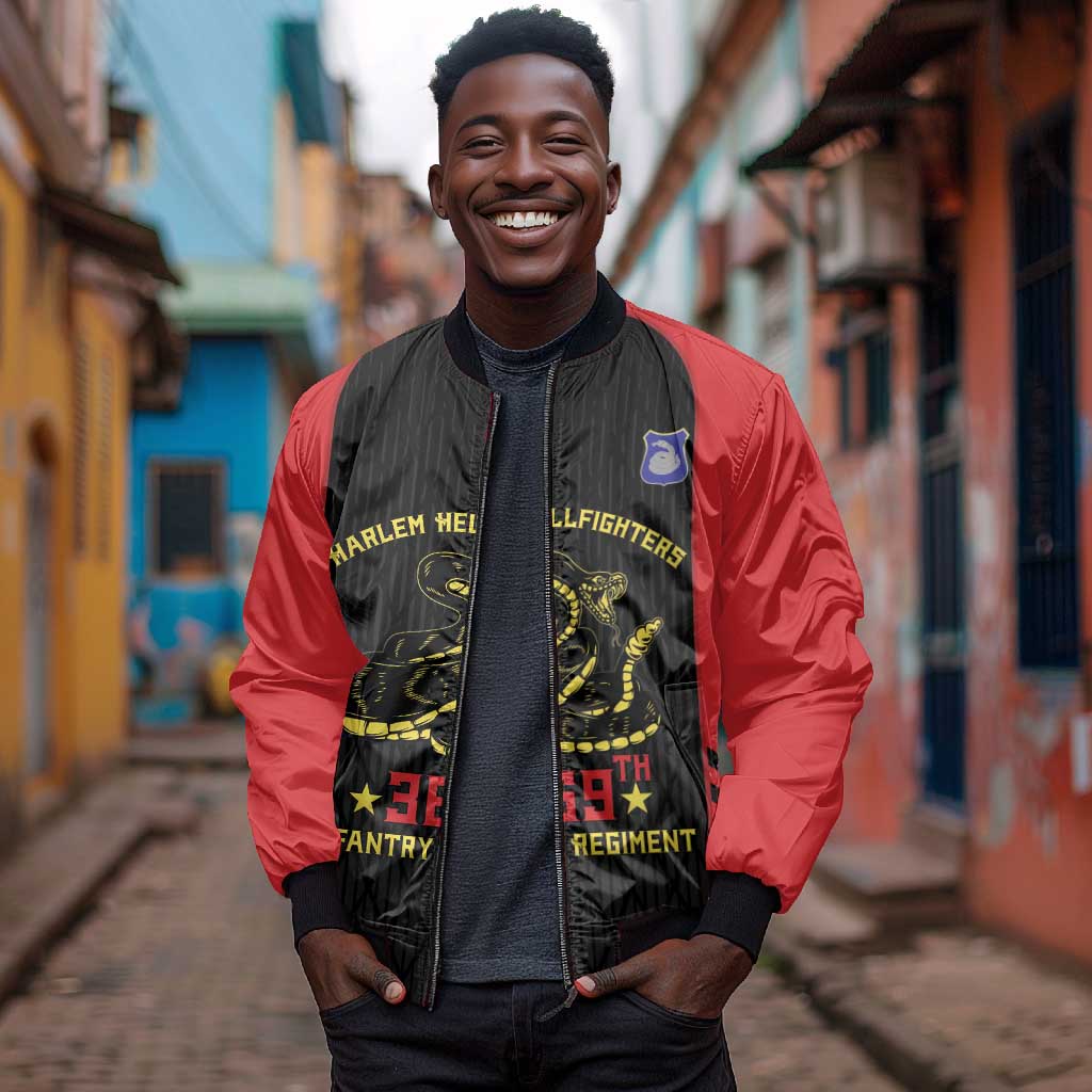 Personalized Harlem Hellfighters Bomber Jacket 369th Infantry Regiment Legacy