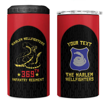 Personalized Harlem Hellfighters 4 in 1 Can Cooler Tumbler 369th Infantry Regiment Legacy