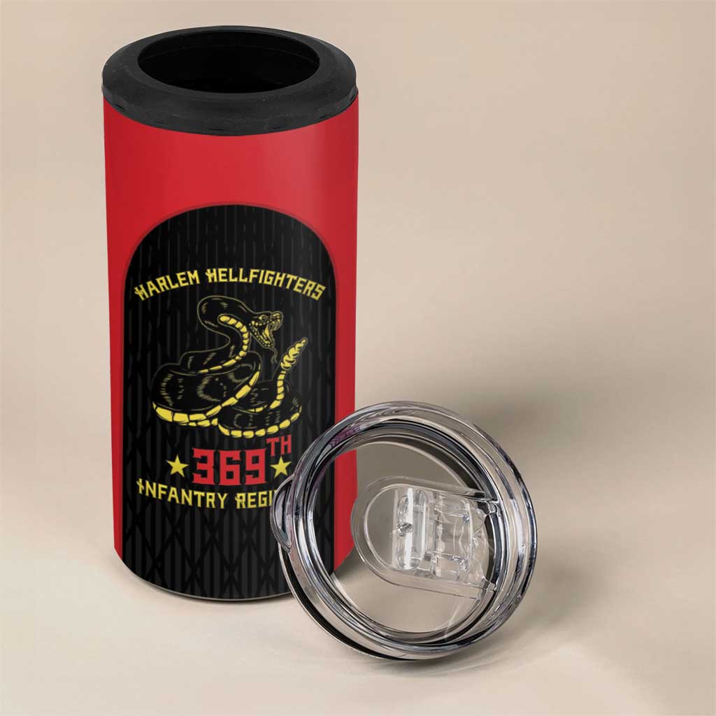 Personalized Harlem Hellfighters 4 in 1 Can Cooler Tumbler 369th Infantry Regiment Legacy