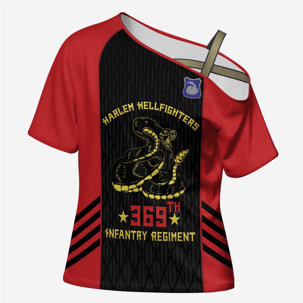 Personalized Harlem Hellfighters Cross Shoulder Shirt 369th Infantry Regiment Legacy