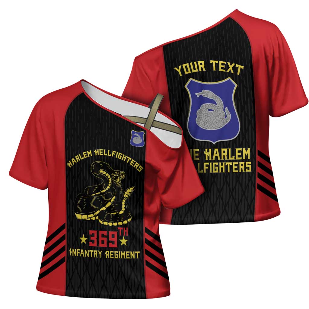 Personalized Harlem Hellfighters Cross Shoulder Shirt 369th Infantry Regiment Legacy