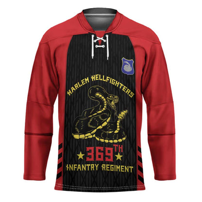 Personalized Harlem Hellfighters Hockey Jersey 369th Infantry Regiment Legacy