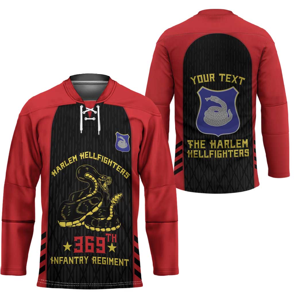 Personalized Harlem Hellfighters Hockey Jersey 369th Infantry Regiment Legacy