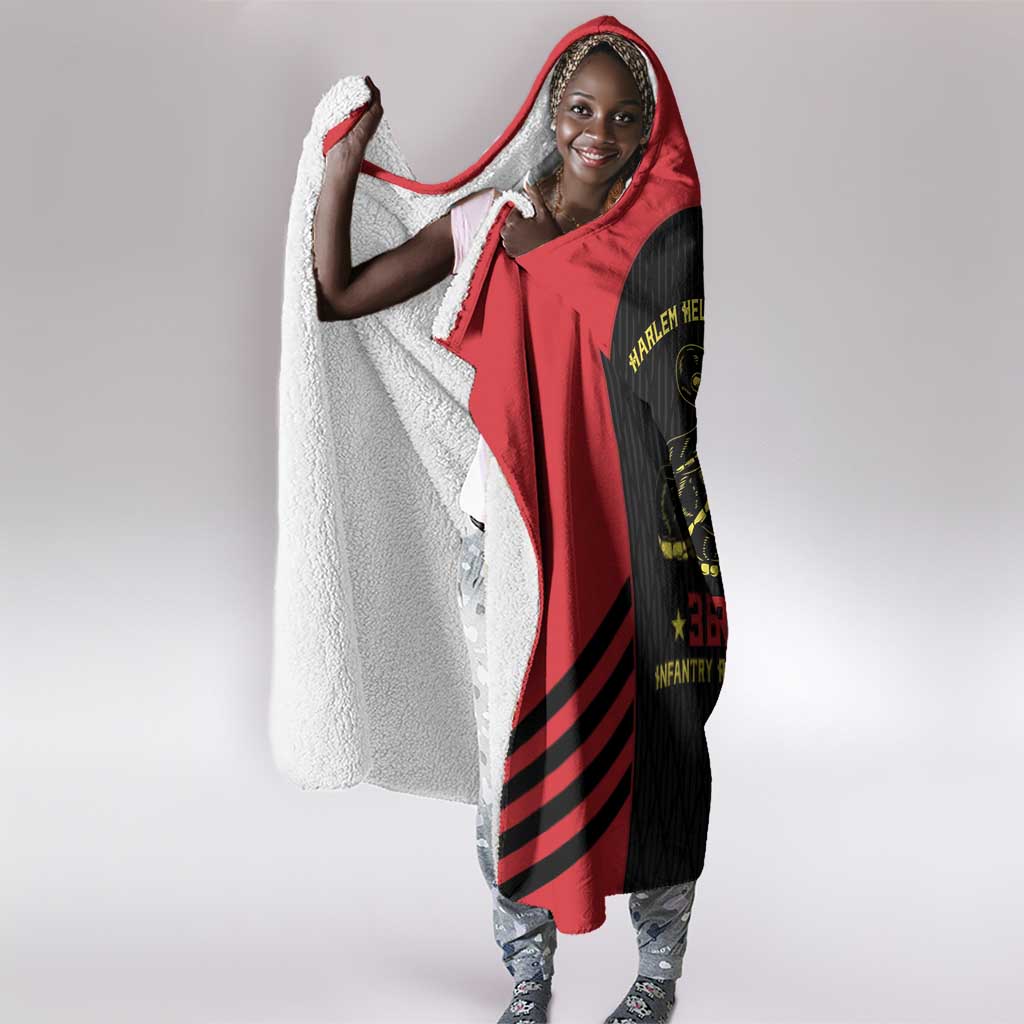 Harlem Hellfighters Hooded Blanket 369th Infantry Regiment Legacy