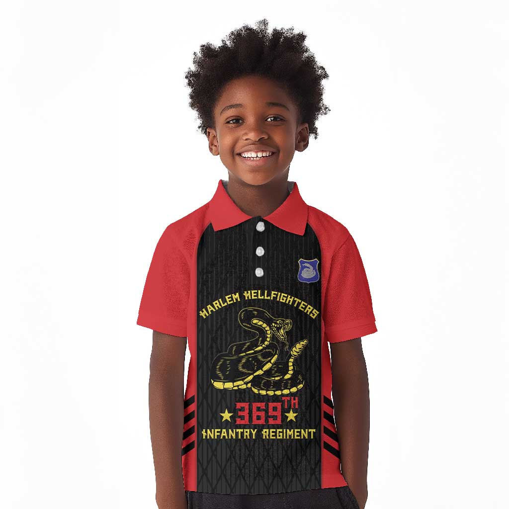 Personalized Harlem Hellfighters Kid Polo Shirt 369th Infantry Regiment Legacy