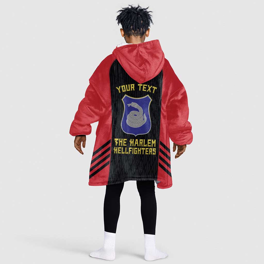 Personalized Harlem Hellfighters Kid Wearable Blanket Hoodie 369th Infantry Regiment Legacy