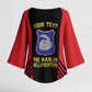 Personalized Harlem Hellfighters Kimono Sleeve Blouse 369th Infantry Regiment Legacy