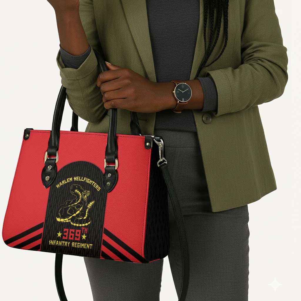 Harlem Hellfighters Leather Bag 369th Infantry Regiment Legacy