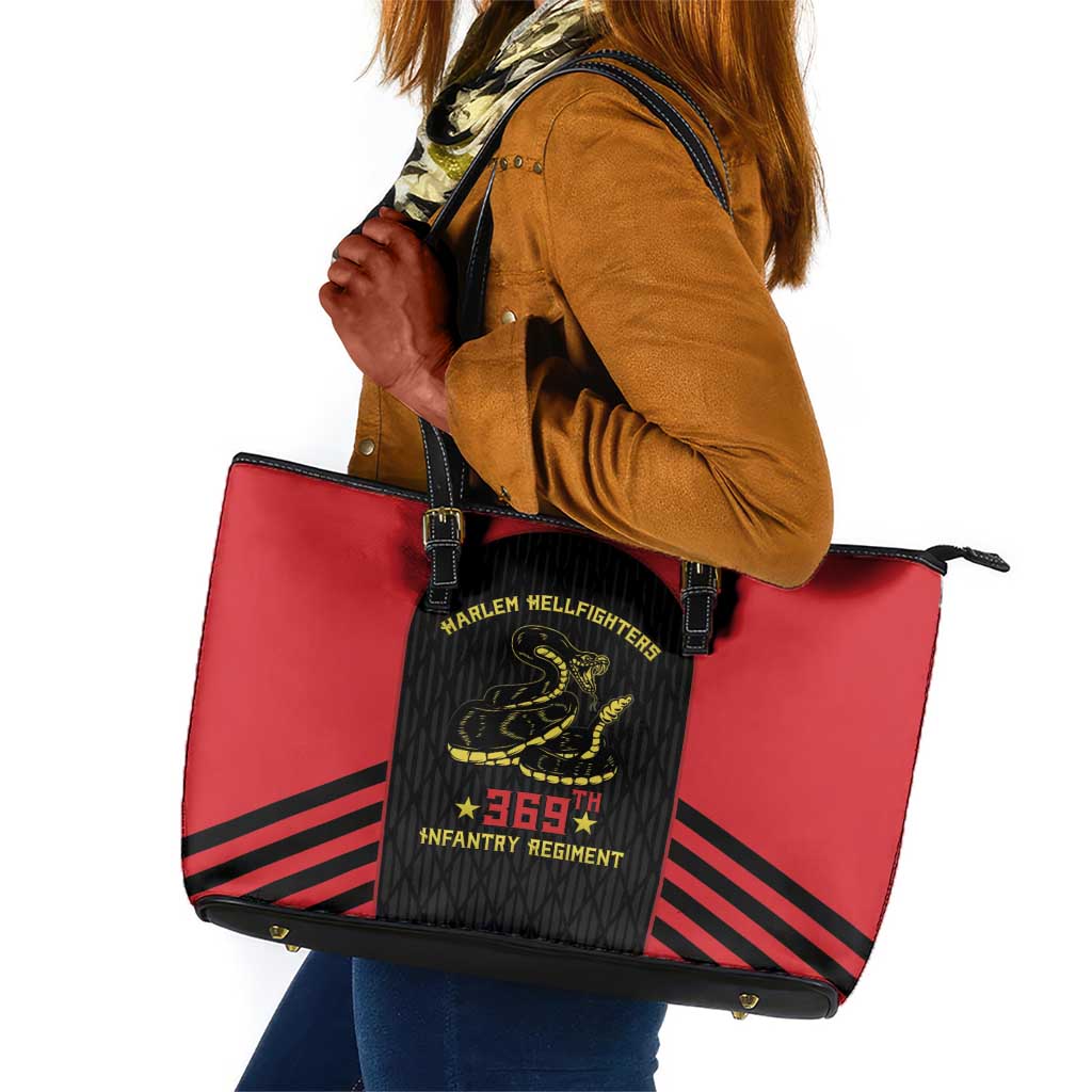 Harlem Hellfighters Leather Tote Bag 369th Infantry Regiment Legacy