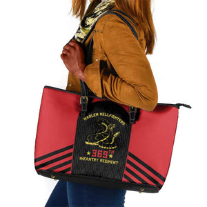 Harlem Hellfighters Leather Tote Bag 369th Infantry Regiment Legacy