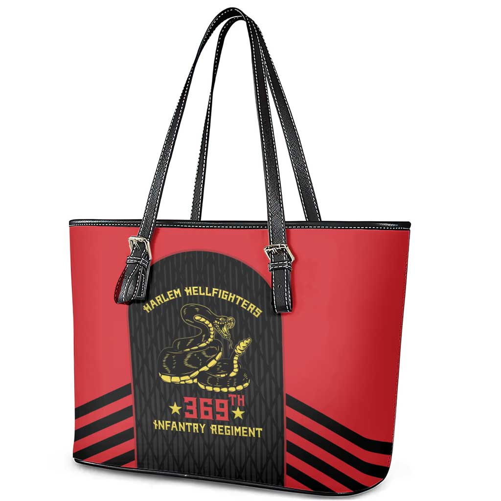 Harlem Hellfighters Leather Tote Bag 369th Infantry Regiment Legacy