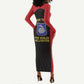 Personalized Harlem Hellfighters Long Sleeve Bodycon Dress 369th Infantry Regiment Legacy