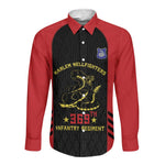 Personalized Harlem Hellfighters Long Sleeve Button Shirt 369th Infantry Regiment Legacy