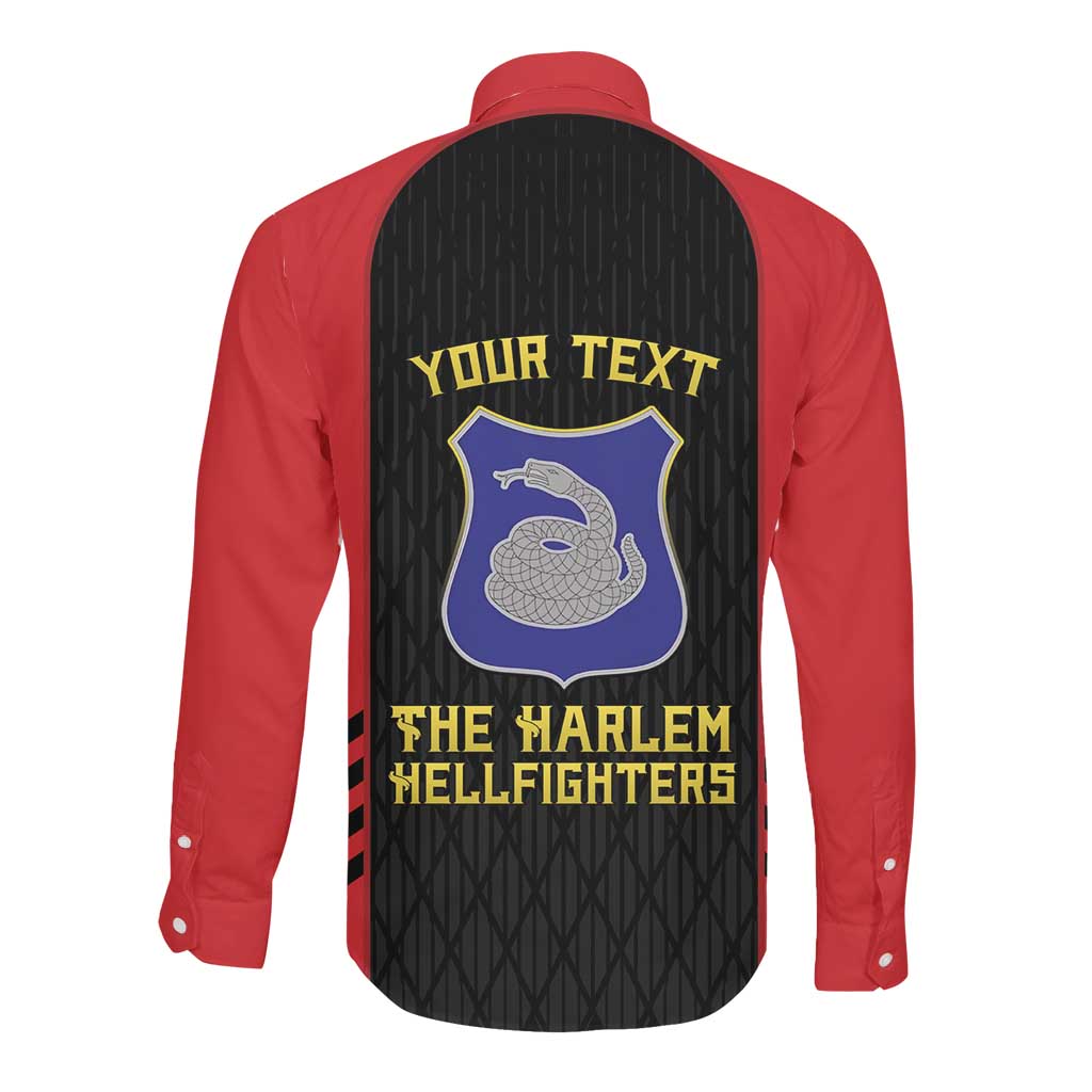 Personalized Harlem Hellfighters Long Sleeve Button Shirt 369th Infantry Regiment Legacy