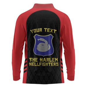 Personalized Harlem Hellfighters Long Sleeve Polo Shirt 369th Infantry Regiment Legacy