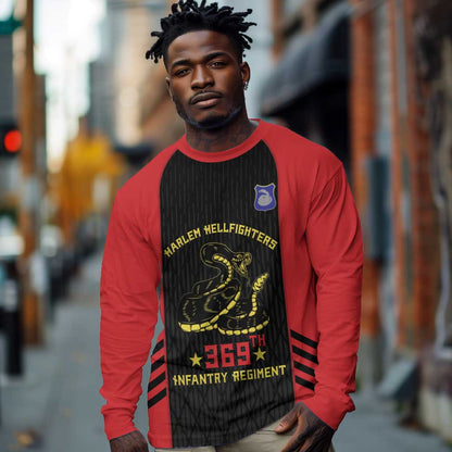 Personalized Harlem Hellfighters Long Sleeve Shirt 369th Infantry Regiment Legacy