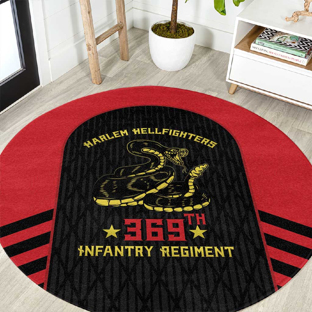 Harlem Hellfighters Round Carpet 369th Infantry Regiment Legacy