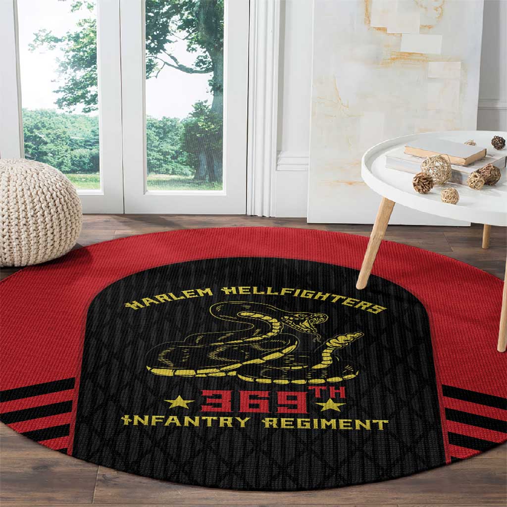 Harlem Hellfighters Round Carpet 369th Infantry Regiment Legacy