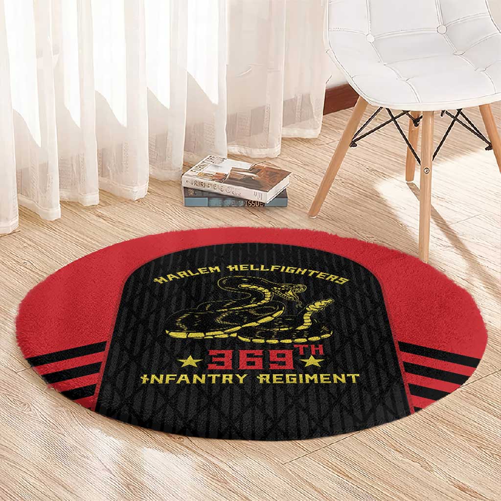 Harlem Hellfighters Round Carpet 369th Infantry Regiment Legacy