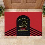 Harlem Hellfighters Rubber Doormat 369th Infantry Regiment Legacy