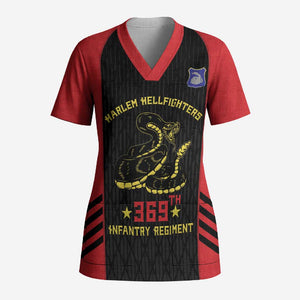 Personalized Harlem Hellfighters Scrub Top 369th Infantry Regiment Legacy