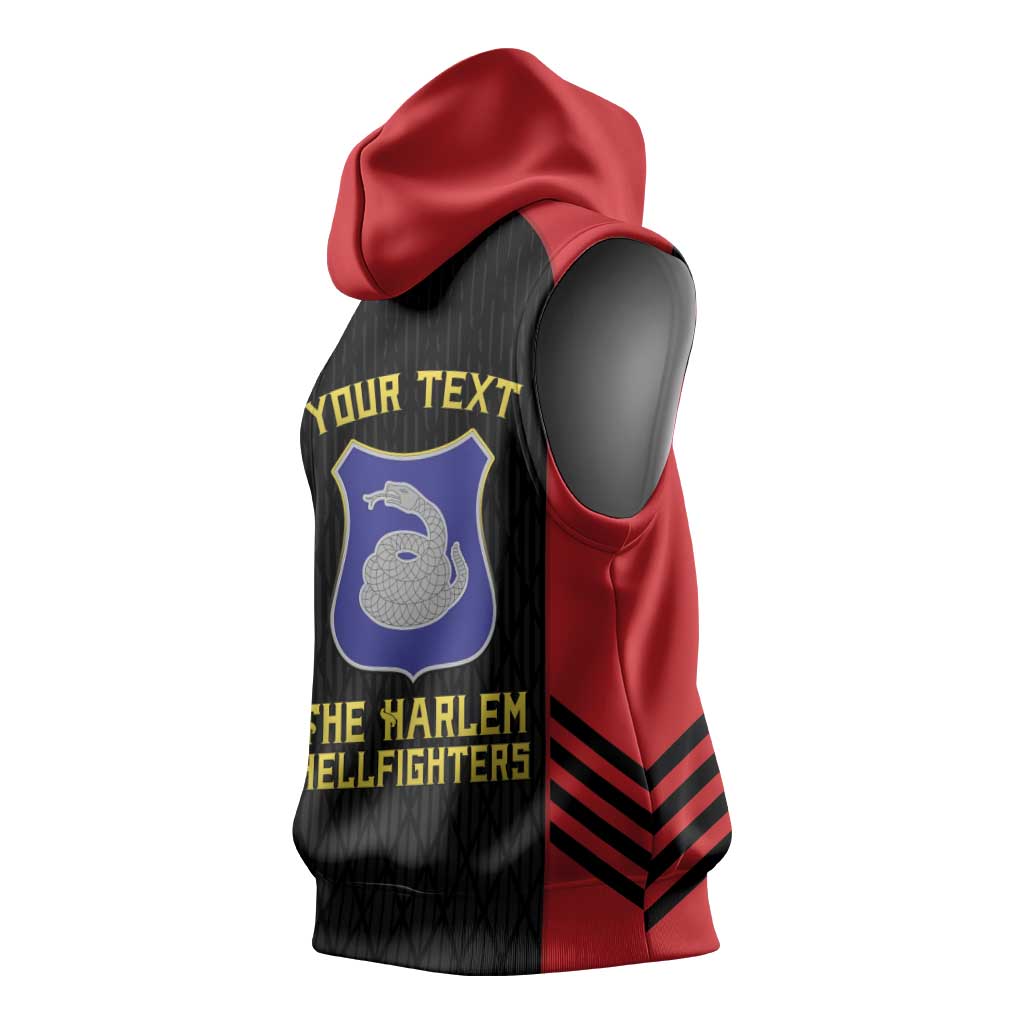Personalized Harlem Hellfighters Sleeveless Hoodie 369th Infantry Regiment Legacy