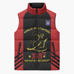 Personalized Harlem Hellfighters Sleeveless Puffer Jacket 369th Infantry Regiment Legacy