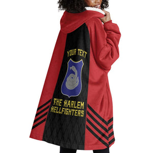 Personalized Harlem Hellfighters Wearable Blanket Hoodie 369th Infantry Regiment Legacy