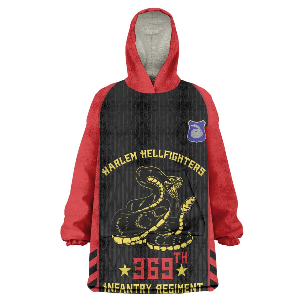 Personalized Harlem Hellfighters Wearable Blanket Hoodie 369th Infantry Regiment Legacy