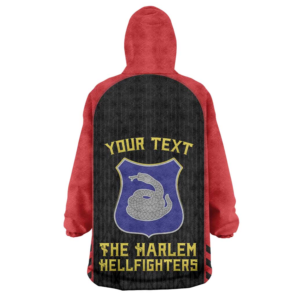 Personalized Harlem Hellfighters Wearable Blanket Hoodie 369th Infantry Regiment Legacy