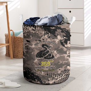 Harlem Hellfighters 369th Infantry Regiment Legacy Laundry Basket God Damn Lets Go