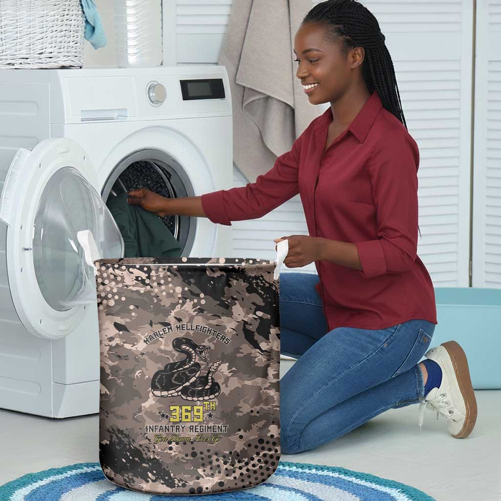 Harlem Hellfighters 369th Infantry Regiment Legacy Laundry Basket God Damn Lets Go