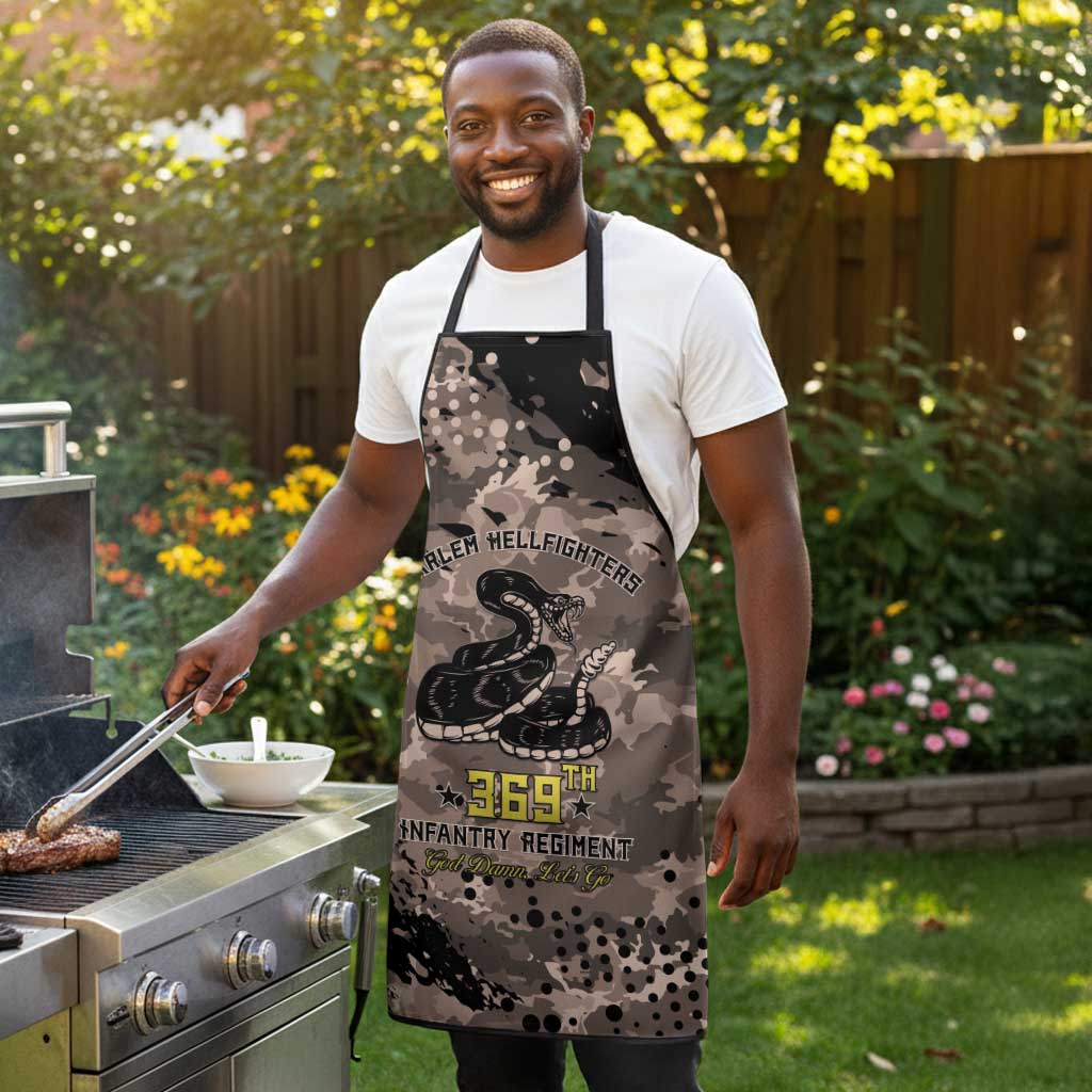 Harlem Hellfighters 369th Infantry Regiment Legacy Apron God Damn Lets Go
